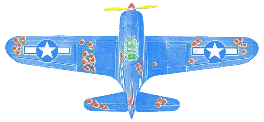 An aircraft outline marked only where the returning ones were hit, the ones that never came back absent from the bench.