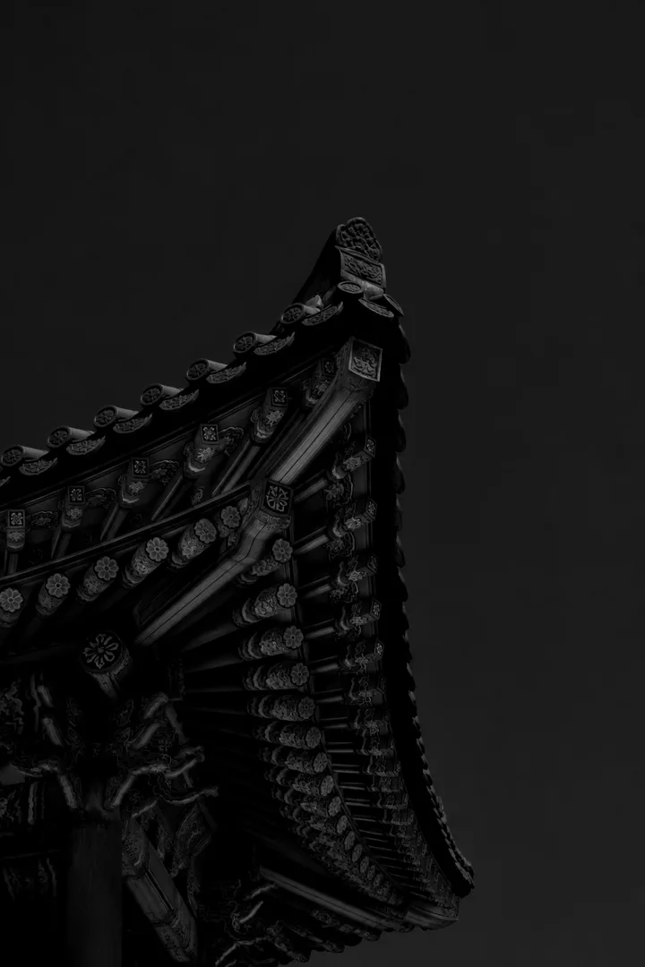 dancheong.jpg, B&W, red filter